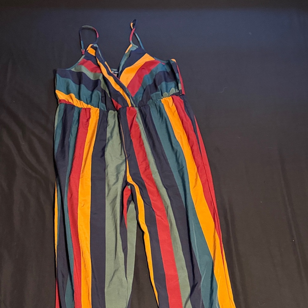 Colorful Striped Jumpsuit